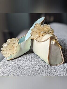 Nostalgia Figurines Miniature Purse And Shoe Set